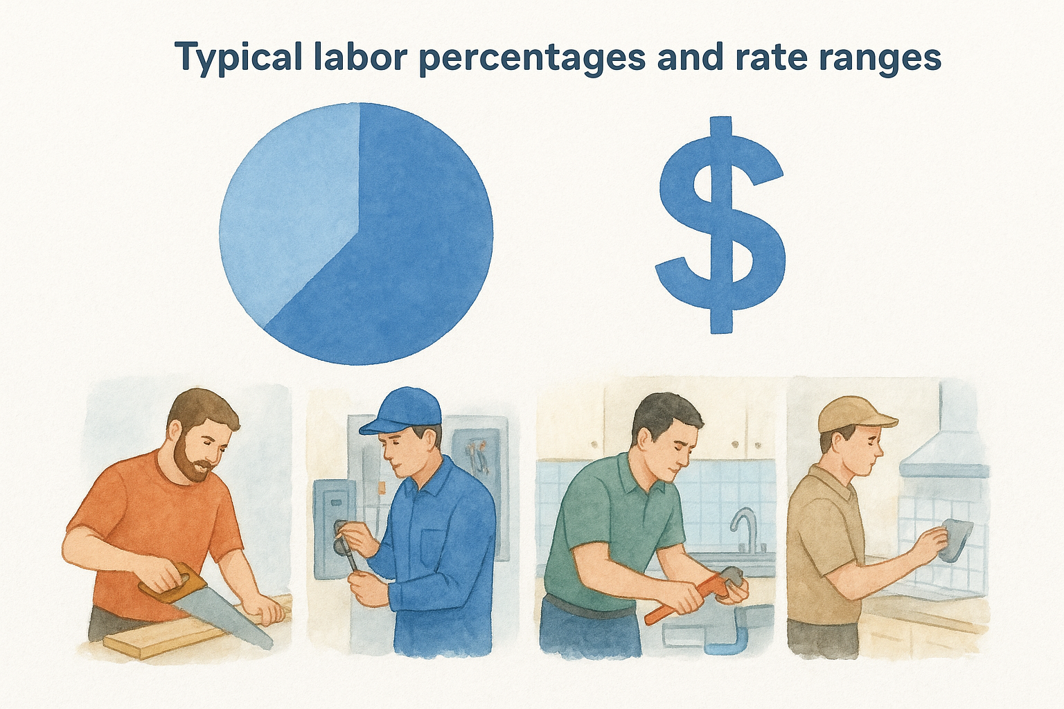 Typical labor percentages and rate ranges