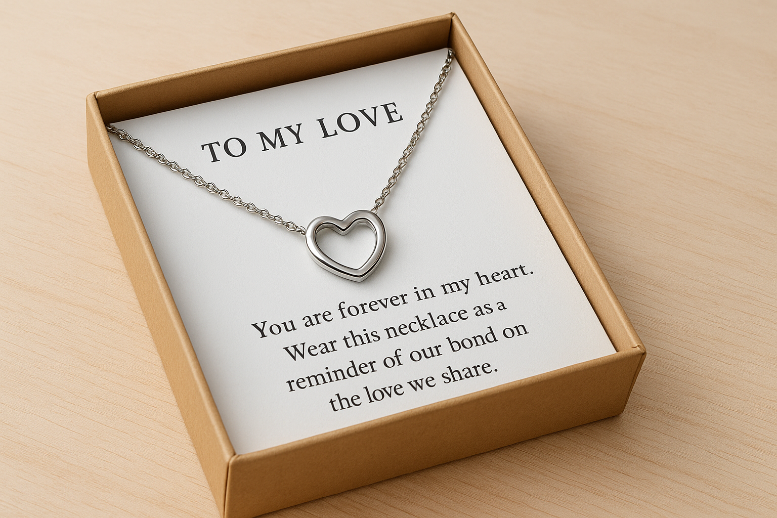1. A message card necklace from Desert Deals Supply