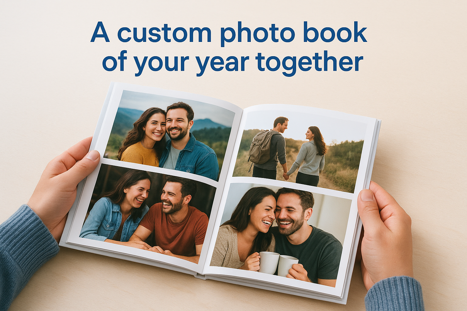 4. A custom photo book of your year together