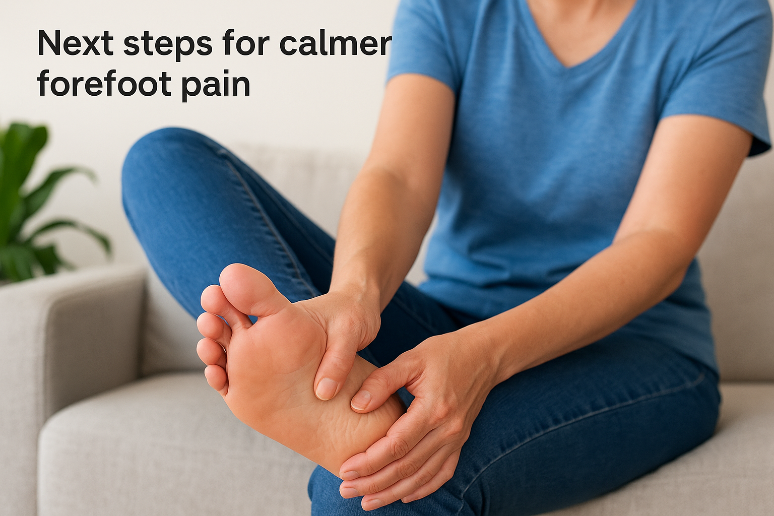 Next steps for calmer forefoot pain