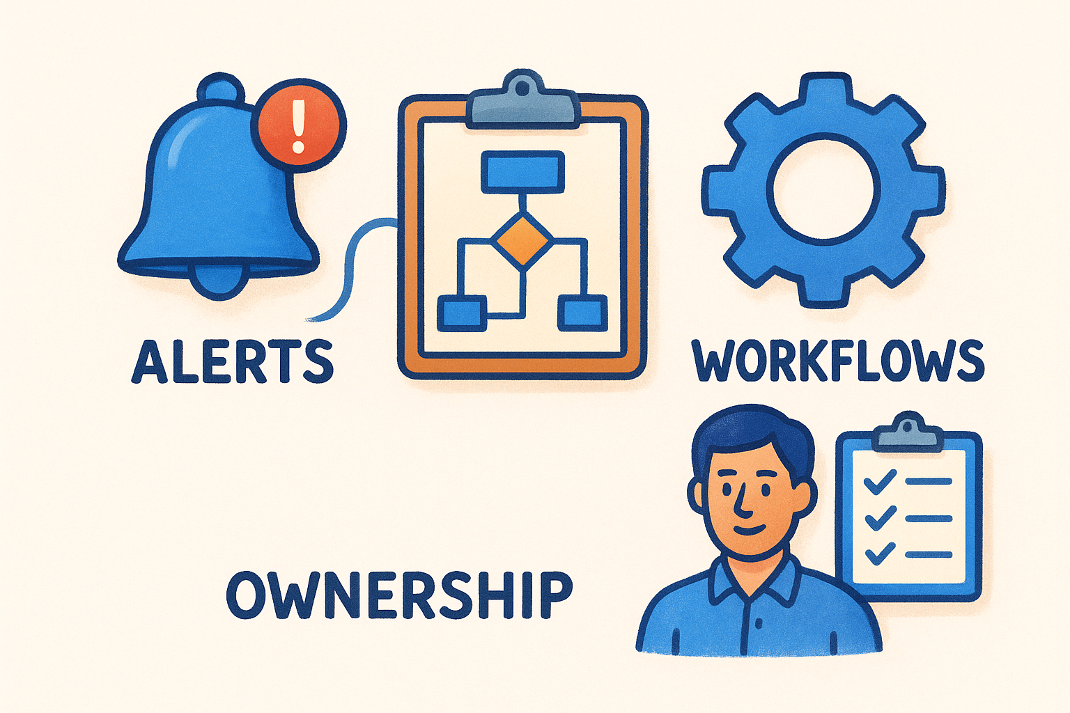 How to set alerts, workflows, and ownership