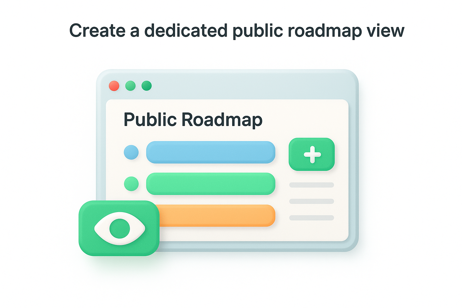 Create a dedicated public roadmap view
