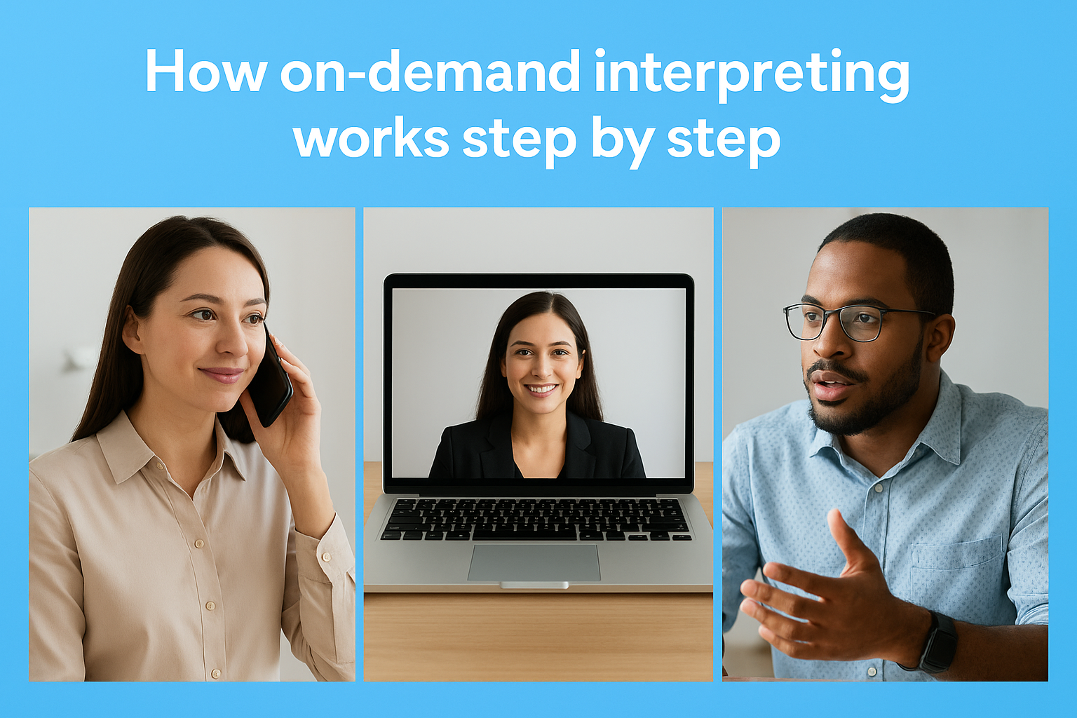 How on-demand interpreting works step by step