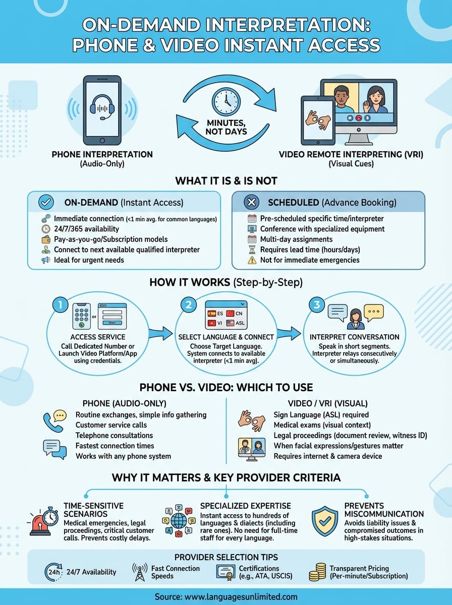 on-demand interpretation infographic