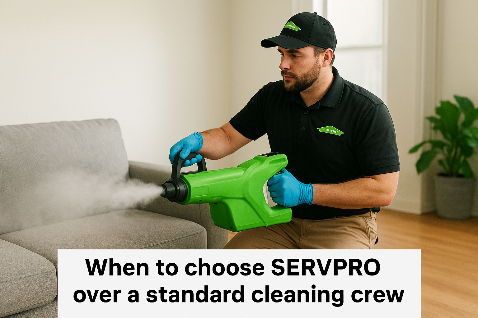 When to choose SERVPRO over a standard cleaning crew