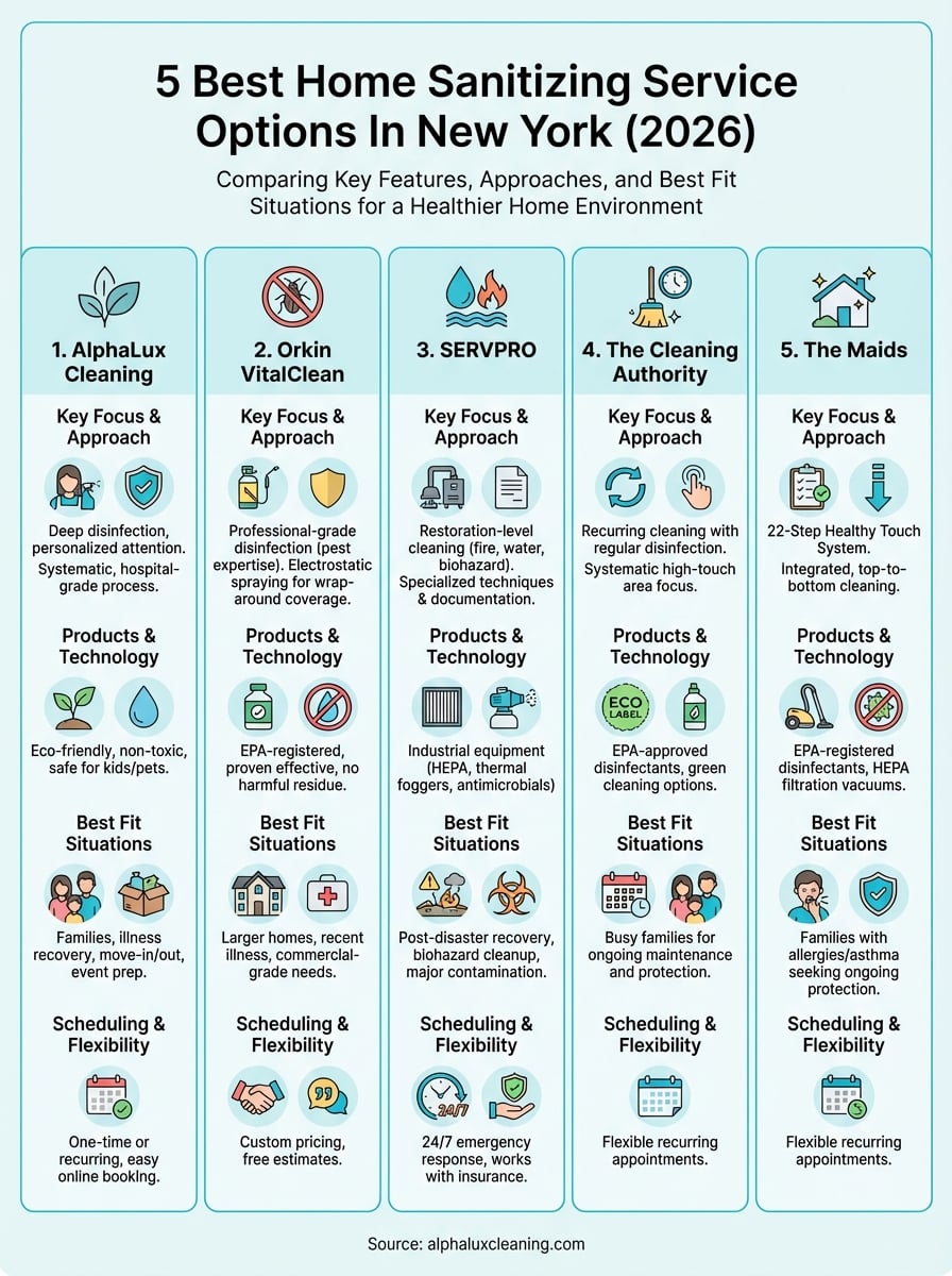 home sanitizing service infographic