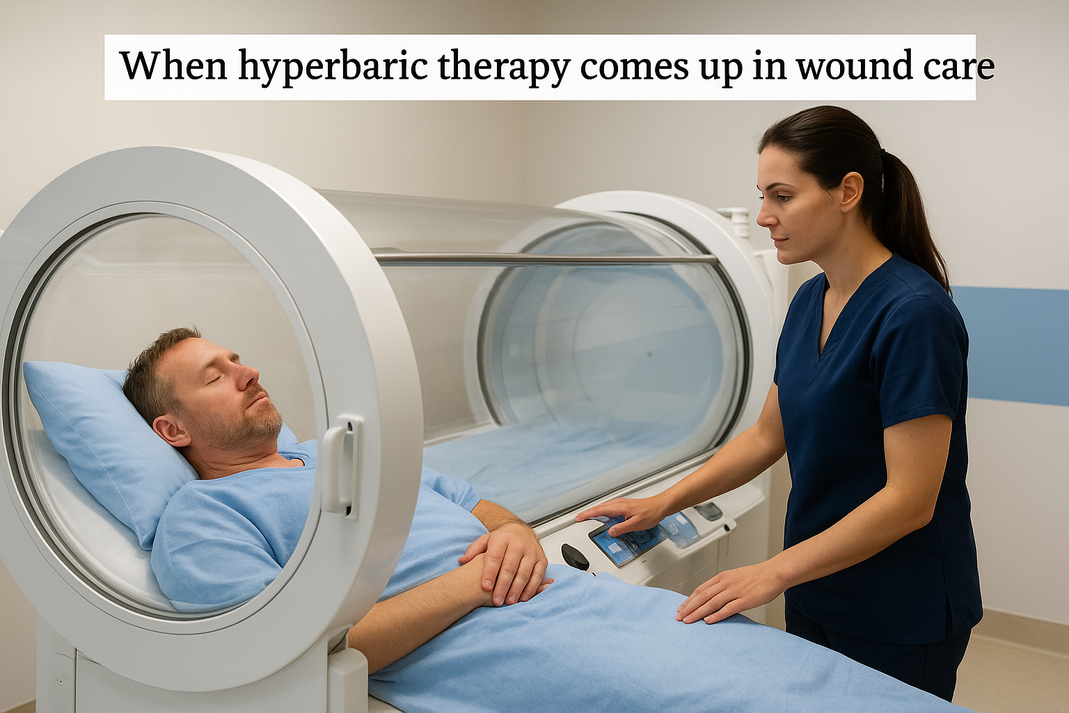 When hyperbaric therapy comes up in wound care