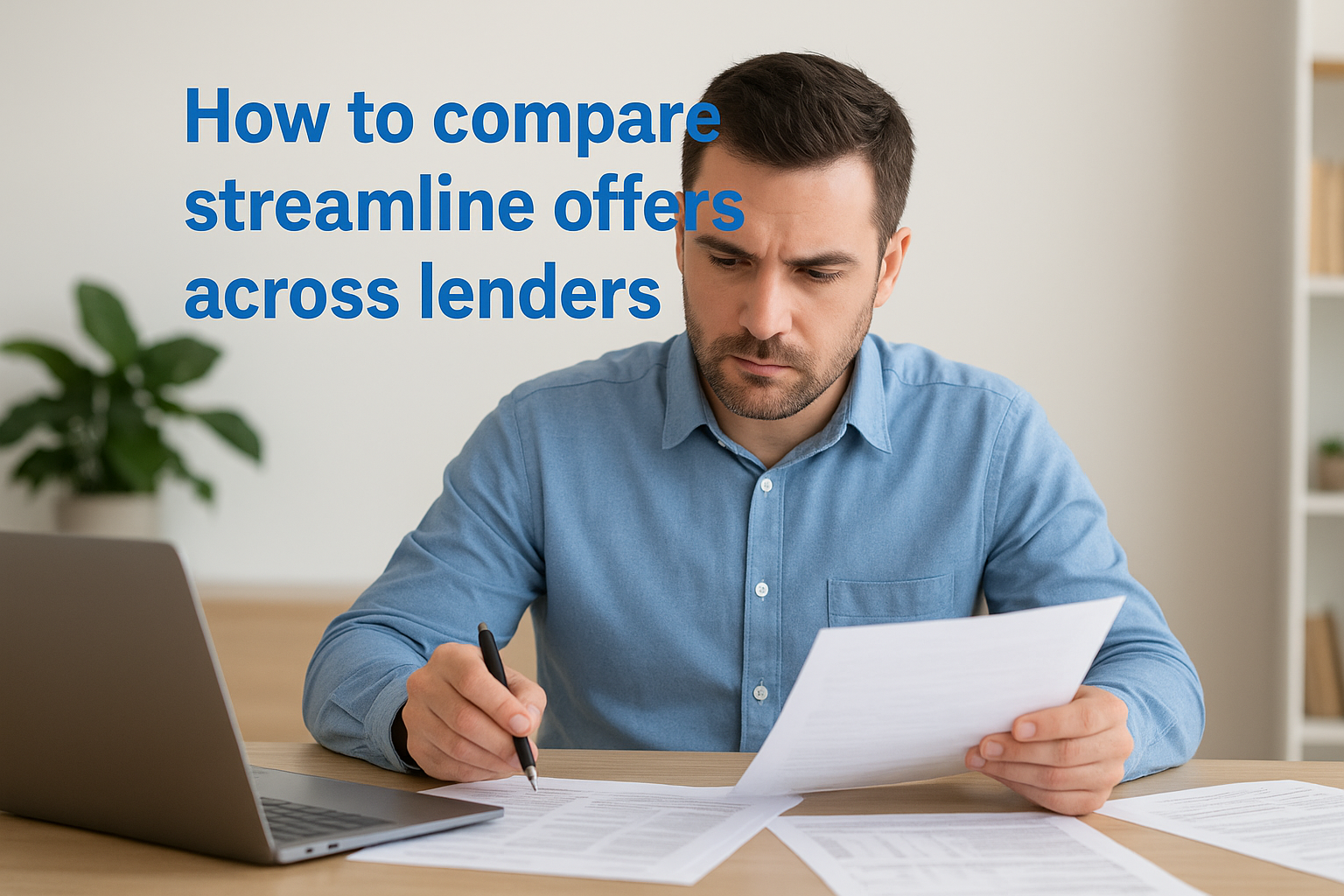 How to compare streamline offers across lenders
