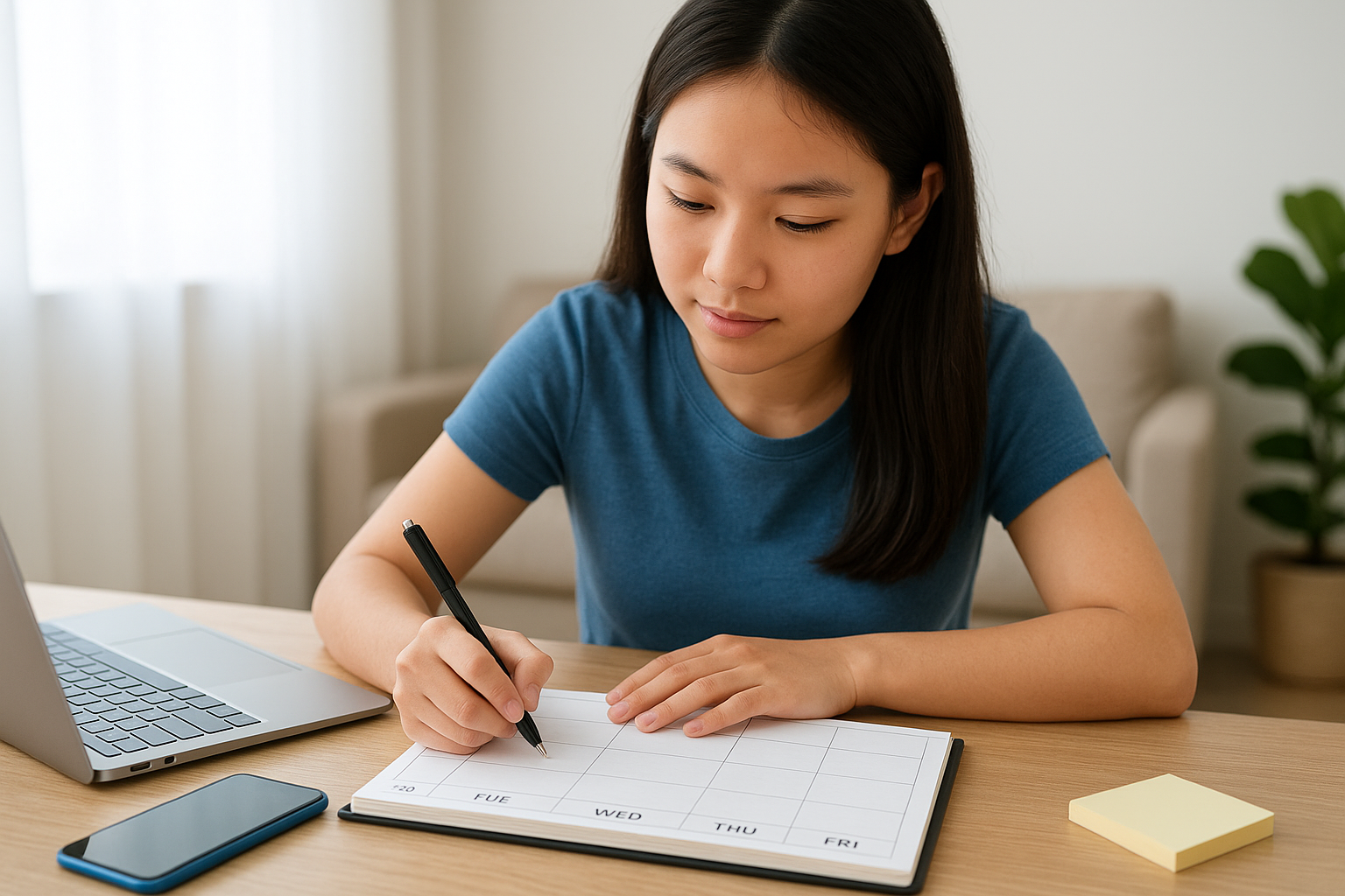 2. Plan your week and break schoolwork into small steps