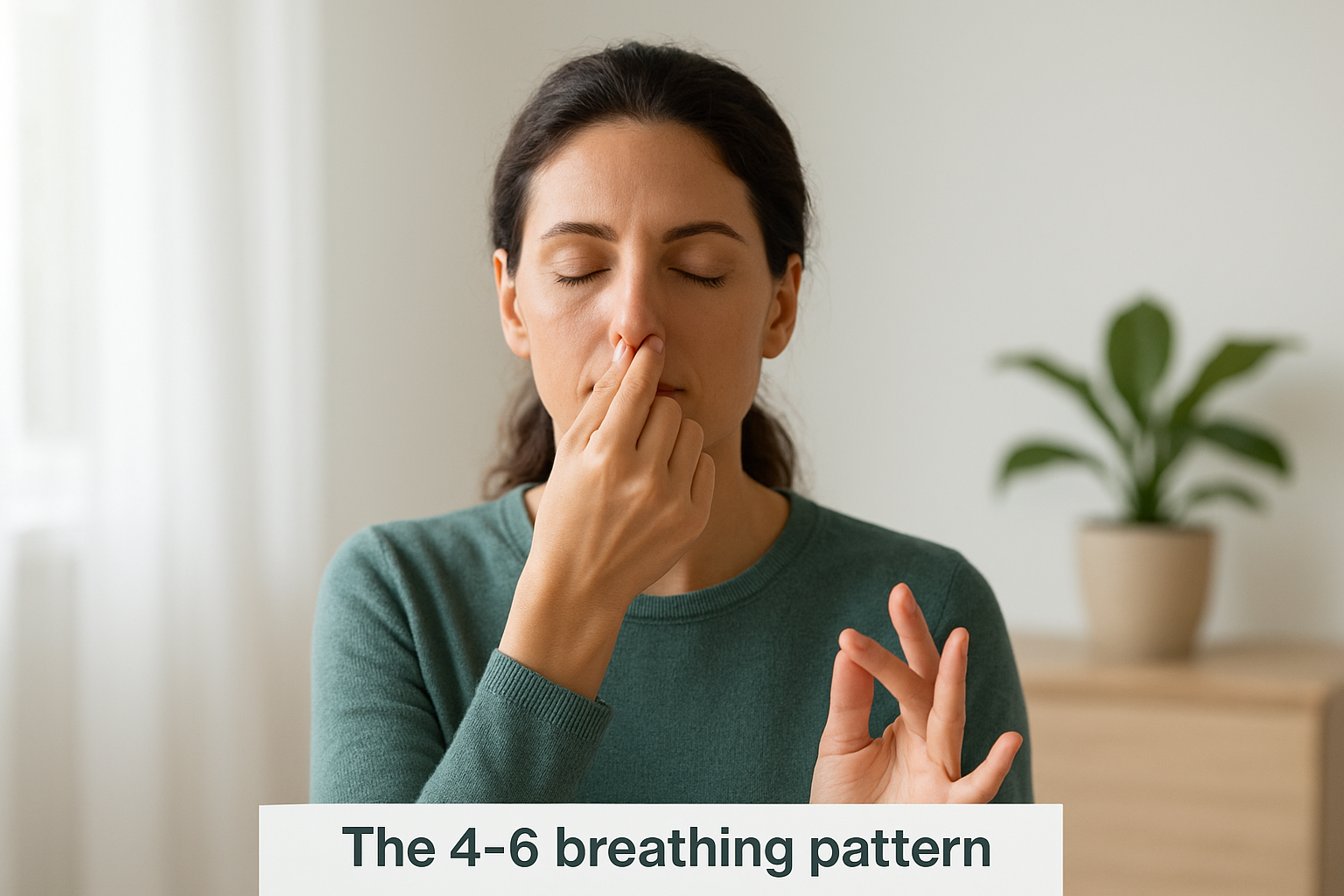 The 4-6 breathing pattern