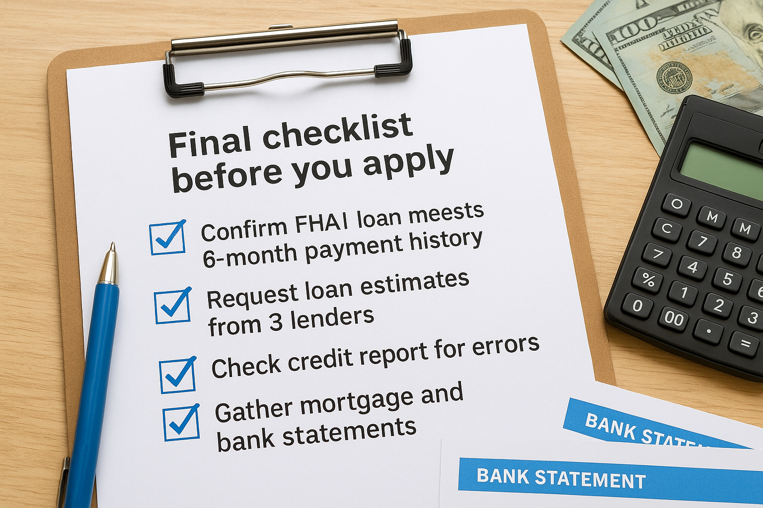 Final checklist before you apply