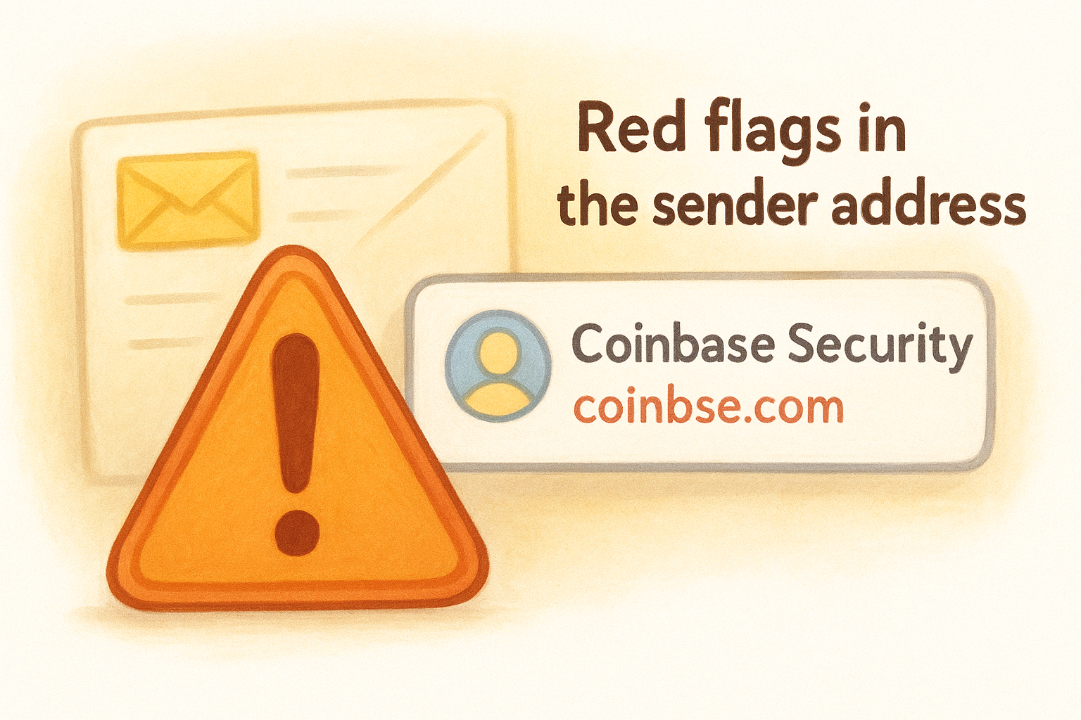Red flags in the sender address