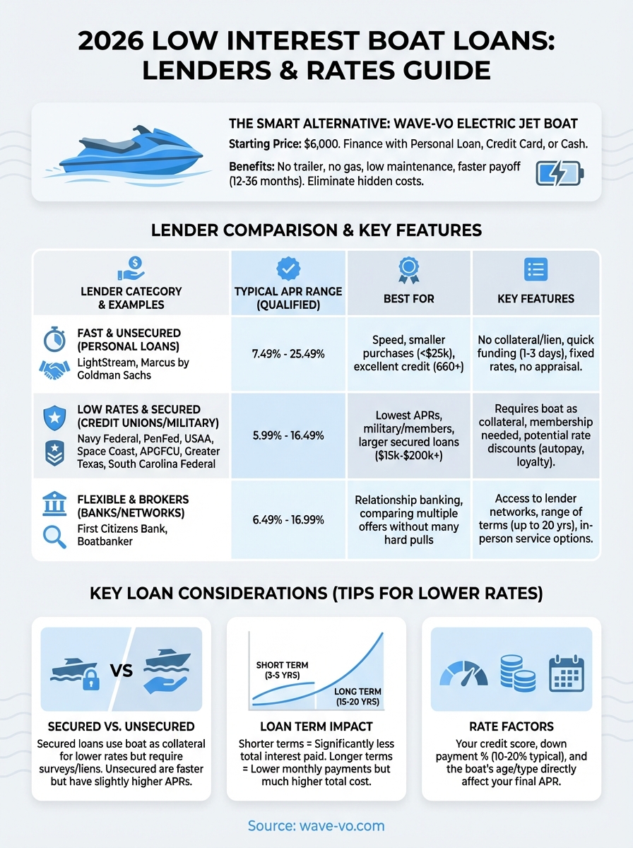 low interest boat loans infographic