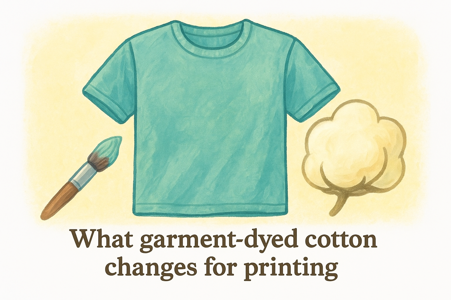 What garment-dyed cotton changes for printing