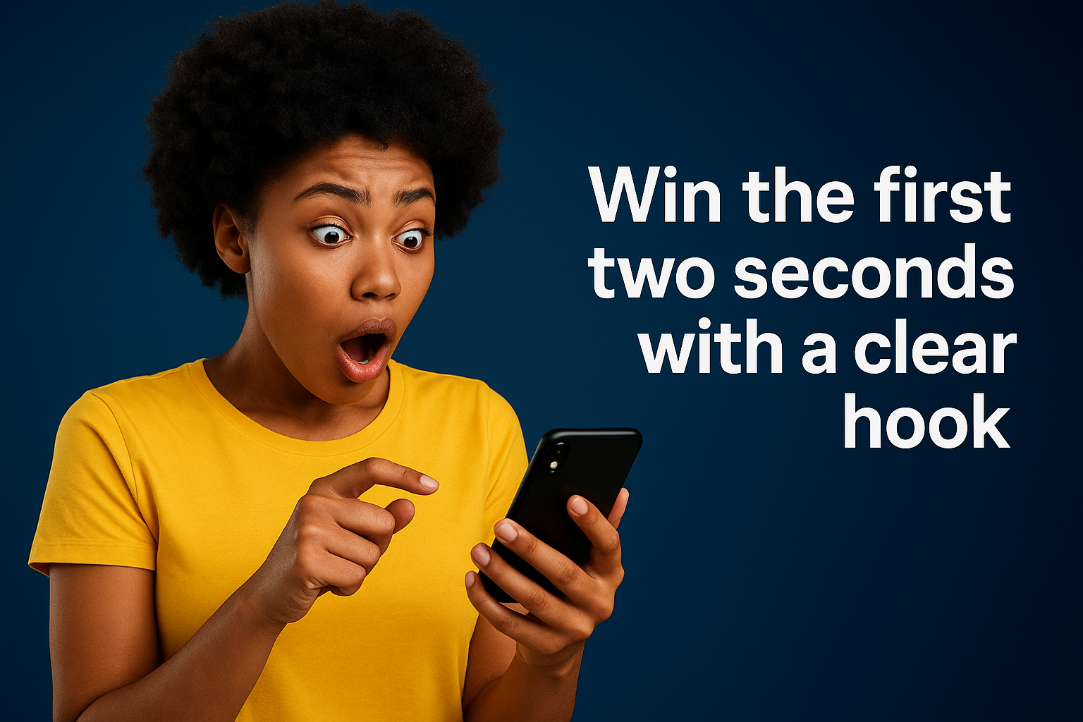 2. Win the first two seconds with a clear hook