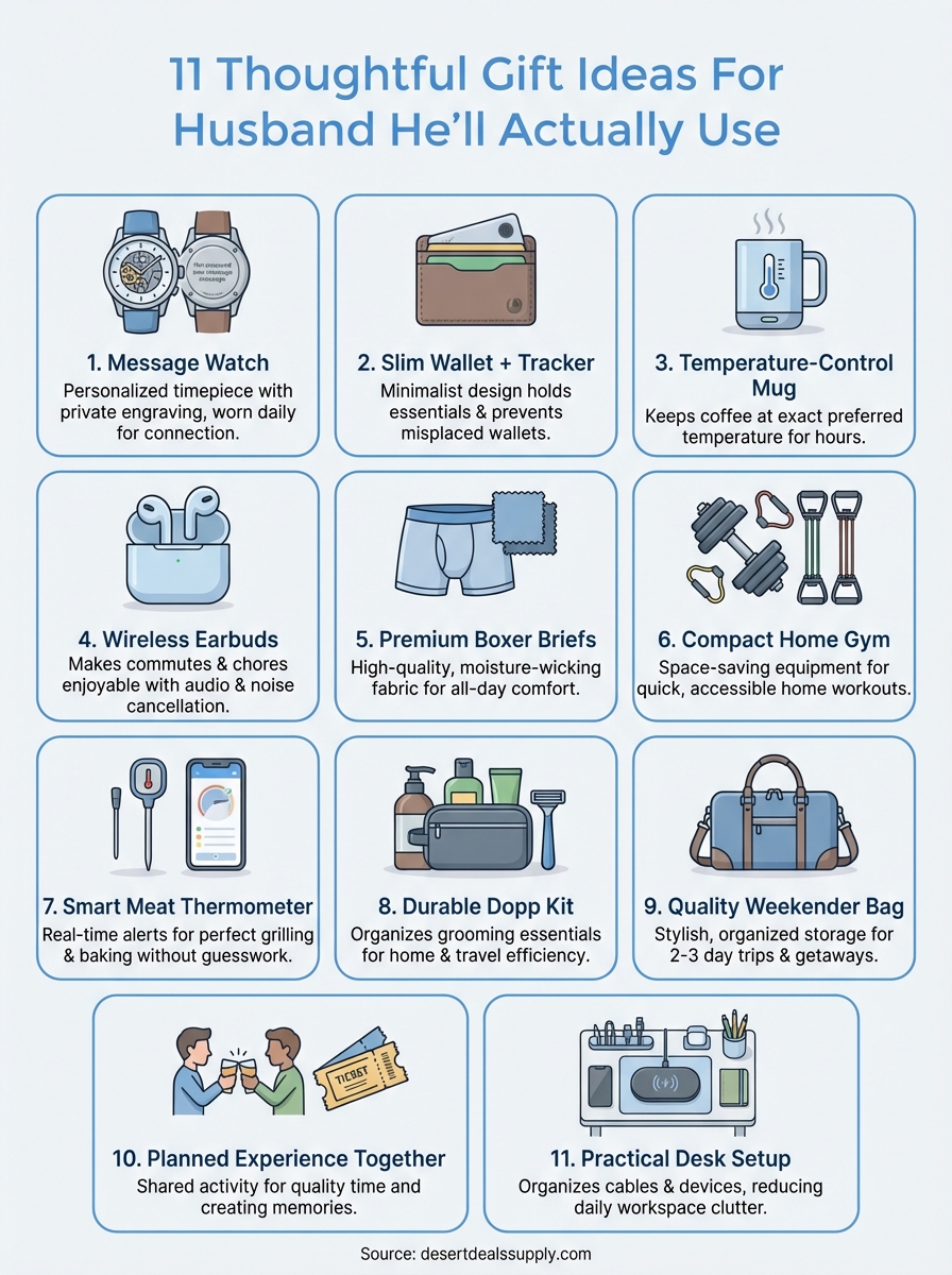 gift ideas for husband infographic