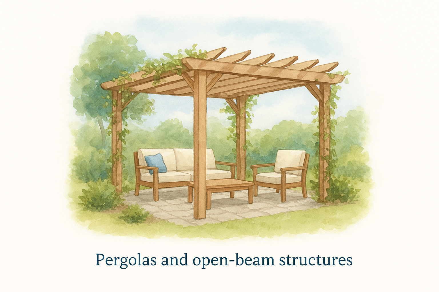 Pergolas and open-beam structures