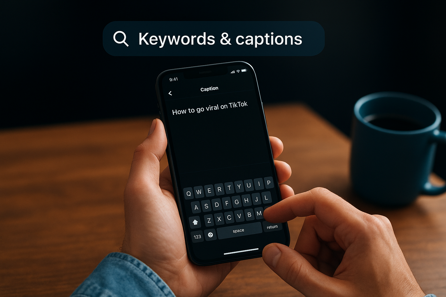 5. Optimize for TikTok search with keywords and captions