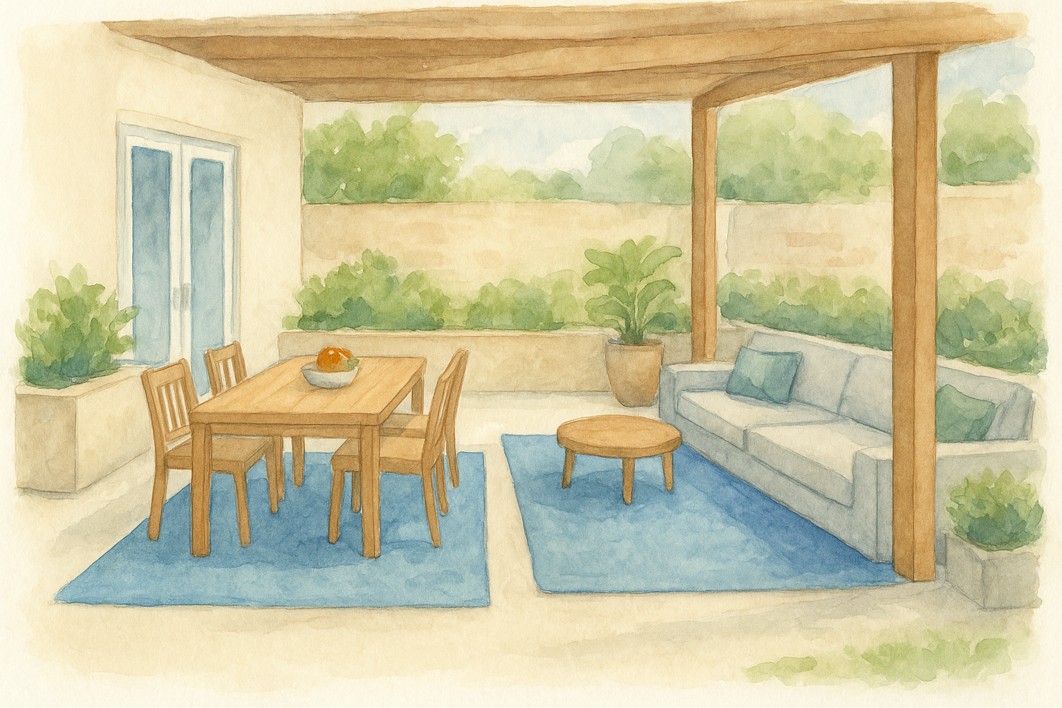 Functional zones that serve different activities