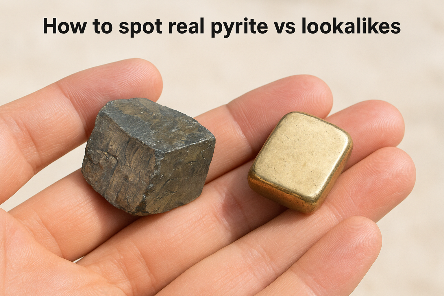 How to spot real pyrite vs lookalikes