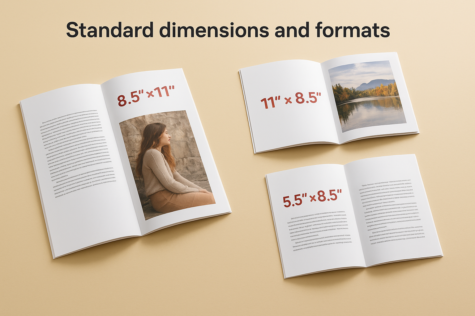 Standard dimensions and formats