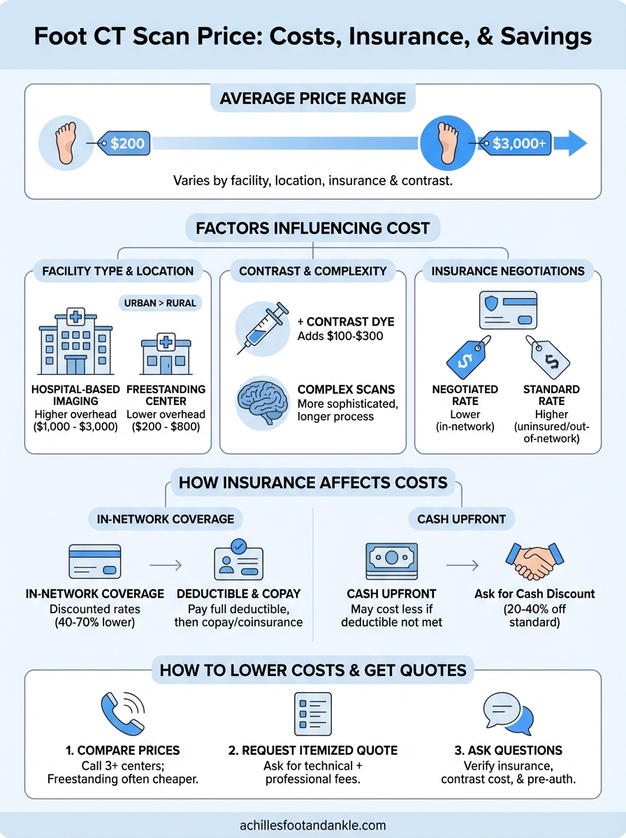 foot ct scan price infographic