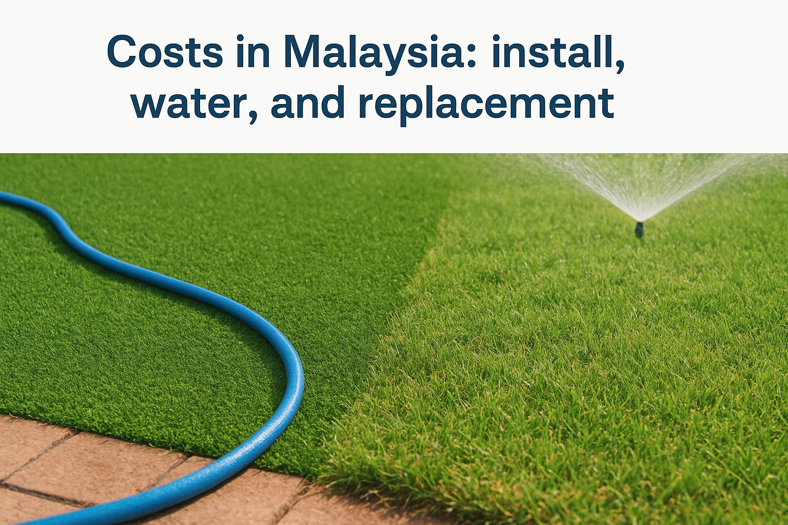 Costs in Malaysia: install, water, and replacement