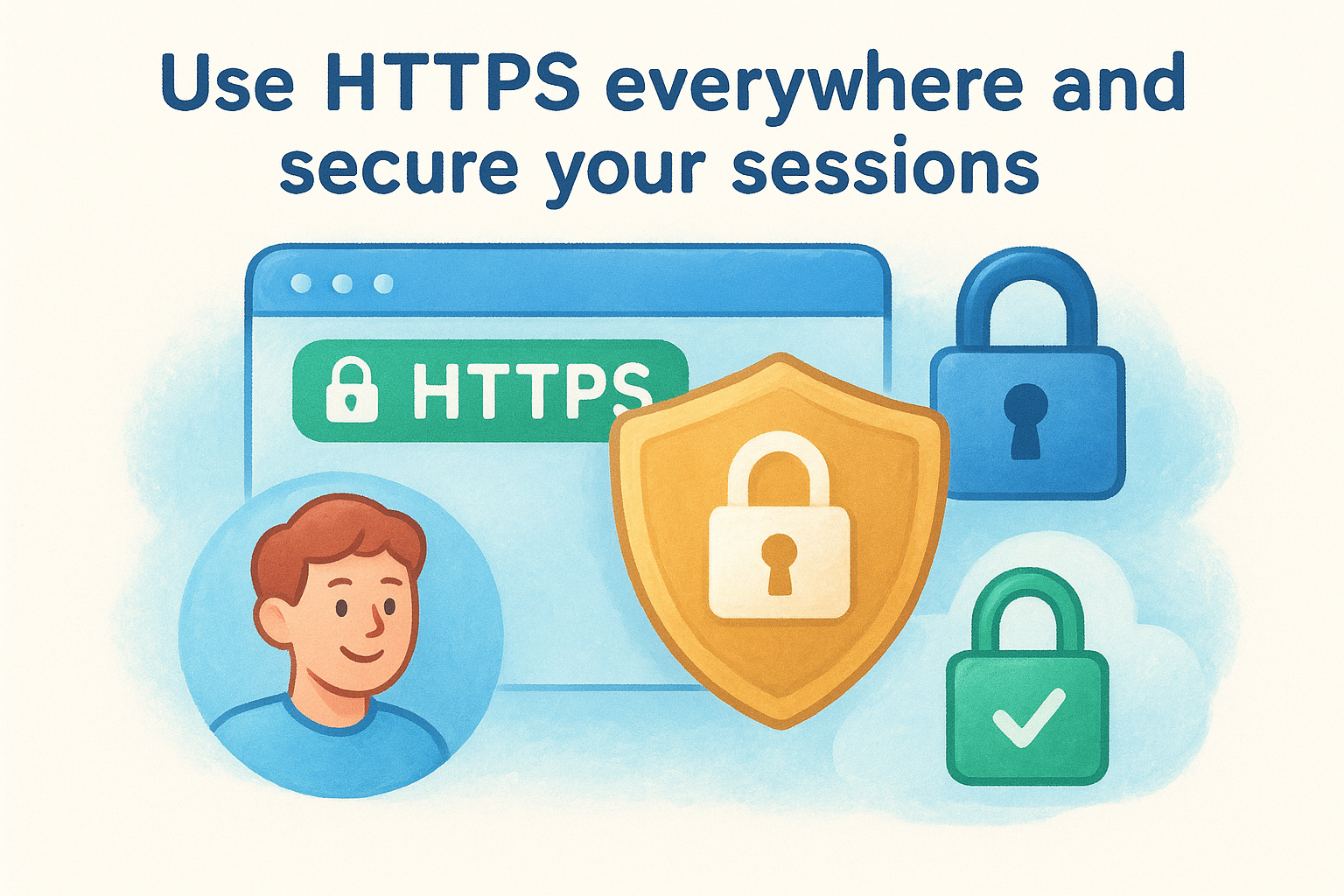 4. Use HTTPS everywhere and secure your sessions
