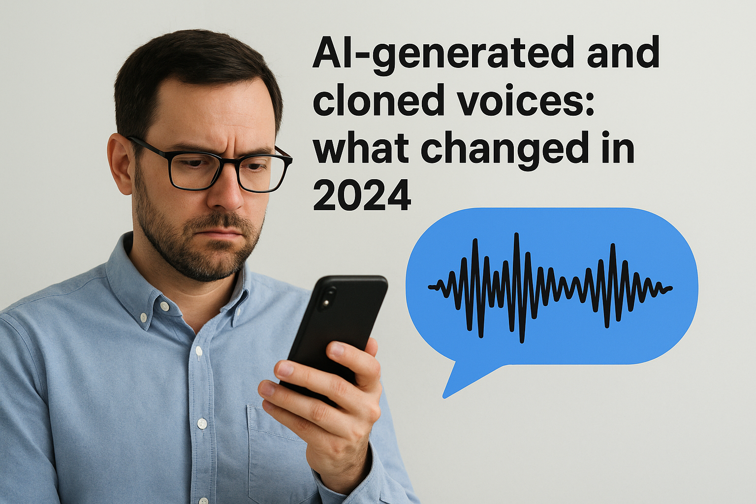 AI-generated and cloned voices: what changed in 2024