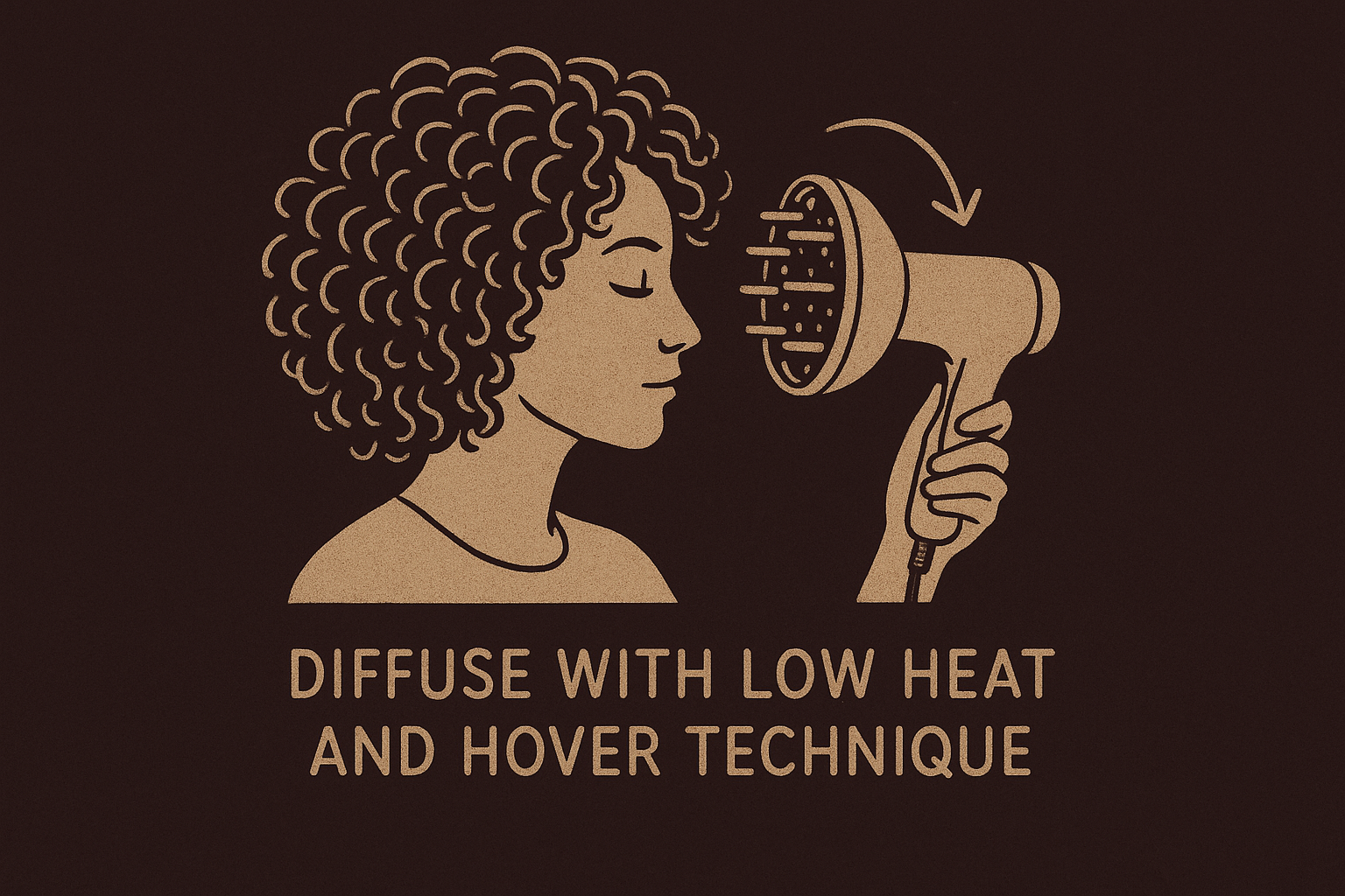 Diffuse with low heat and hover technique