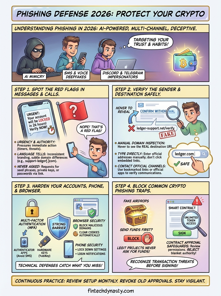 how to avoid phishing scams infographic