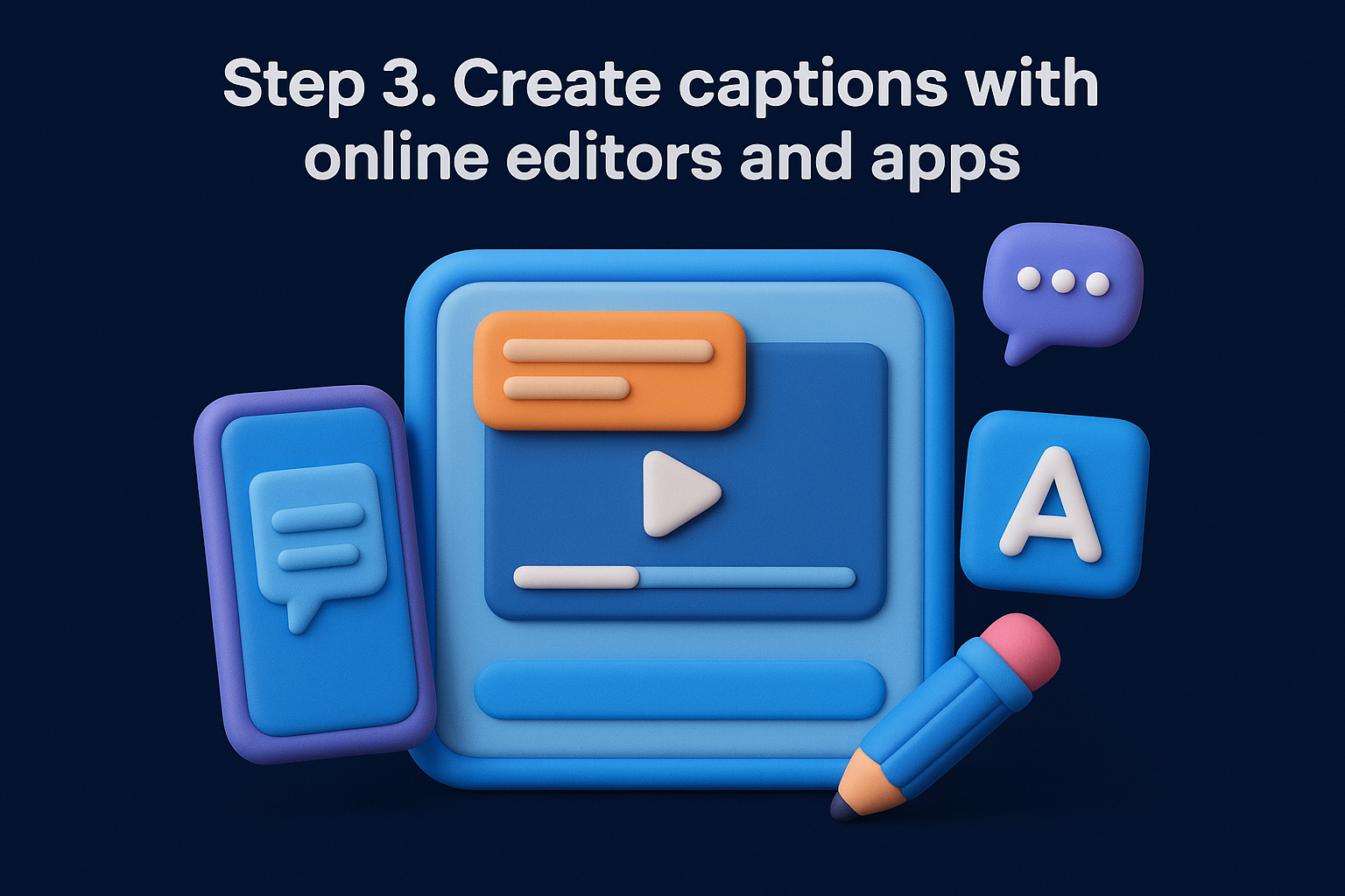 Step 3. Create captions with online editors and apps