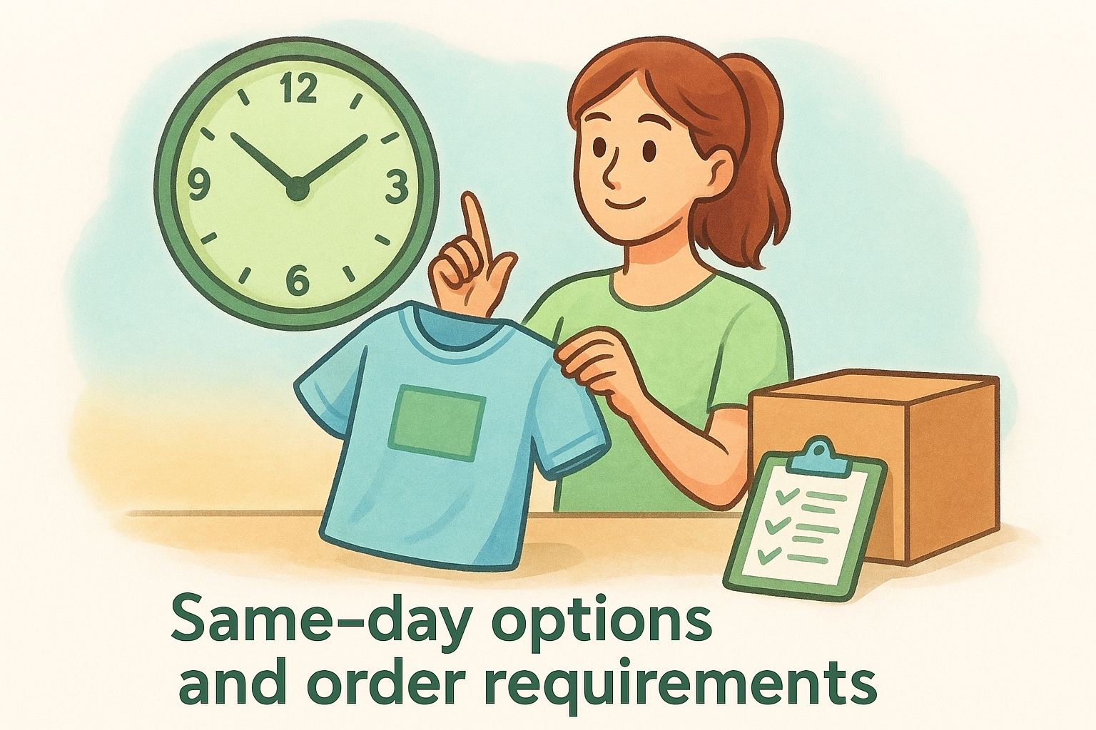 Same-day options and order requirements