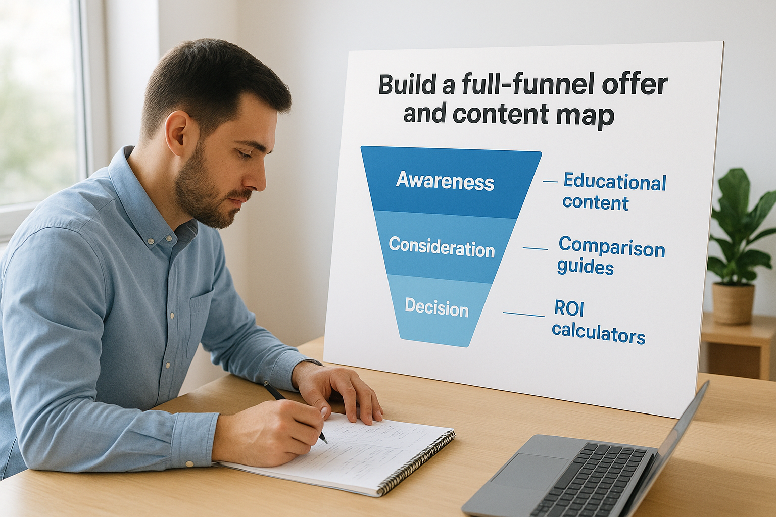 3. Build a full-funnel offer and content map