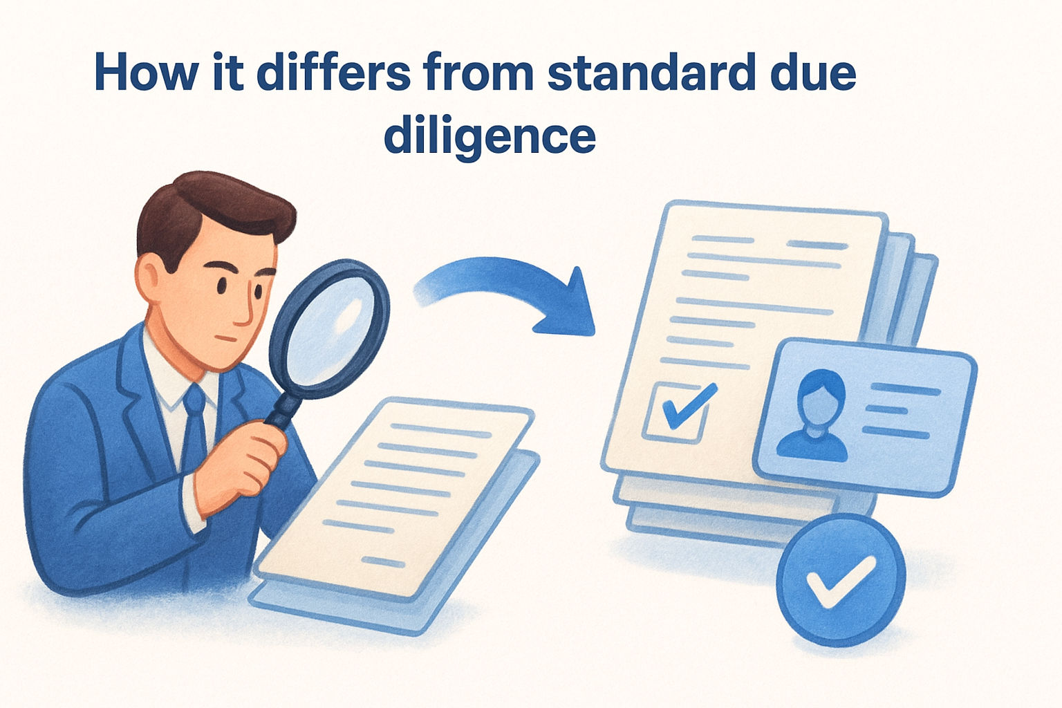 How it differs from standard due diligence