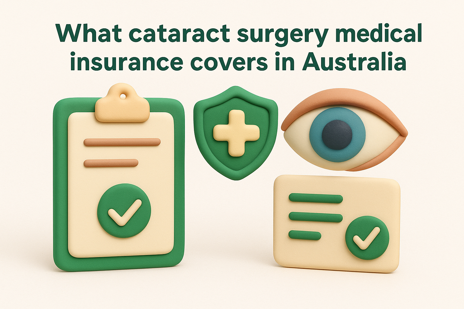 What cataract surgery medical insurance covers in Australia