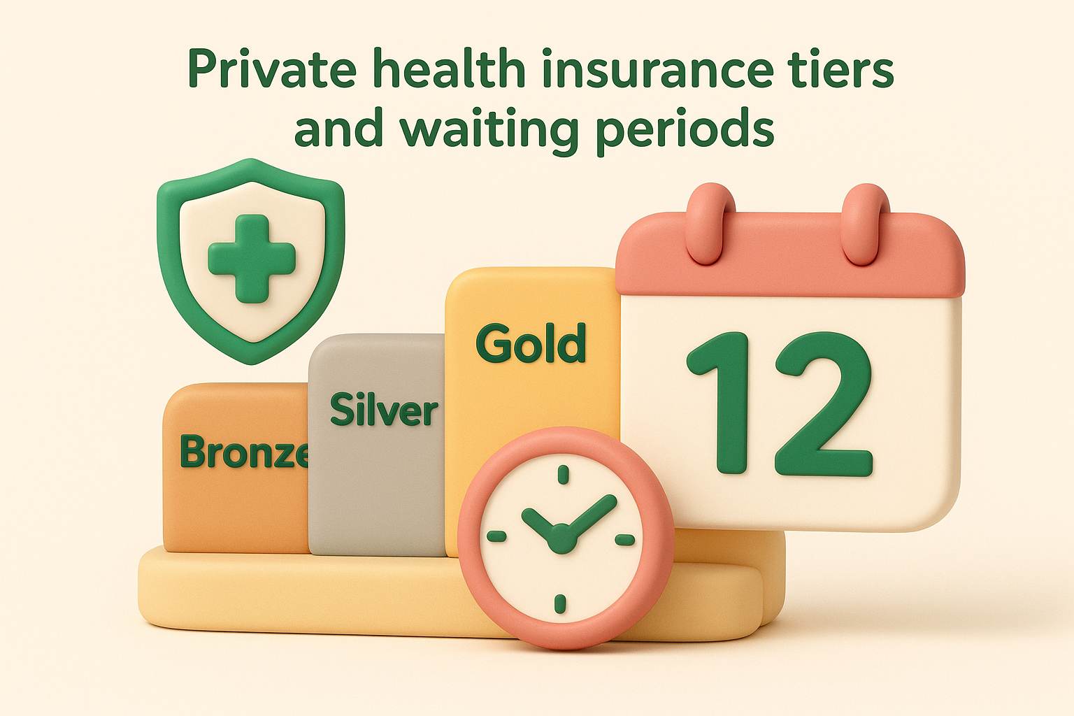 Private health insurance tiers and waiting periods