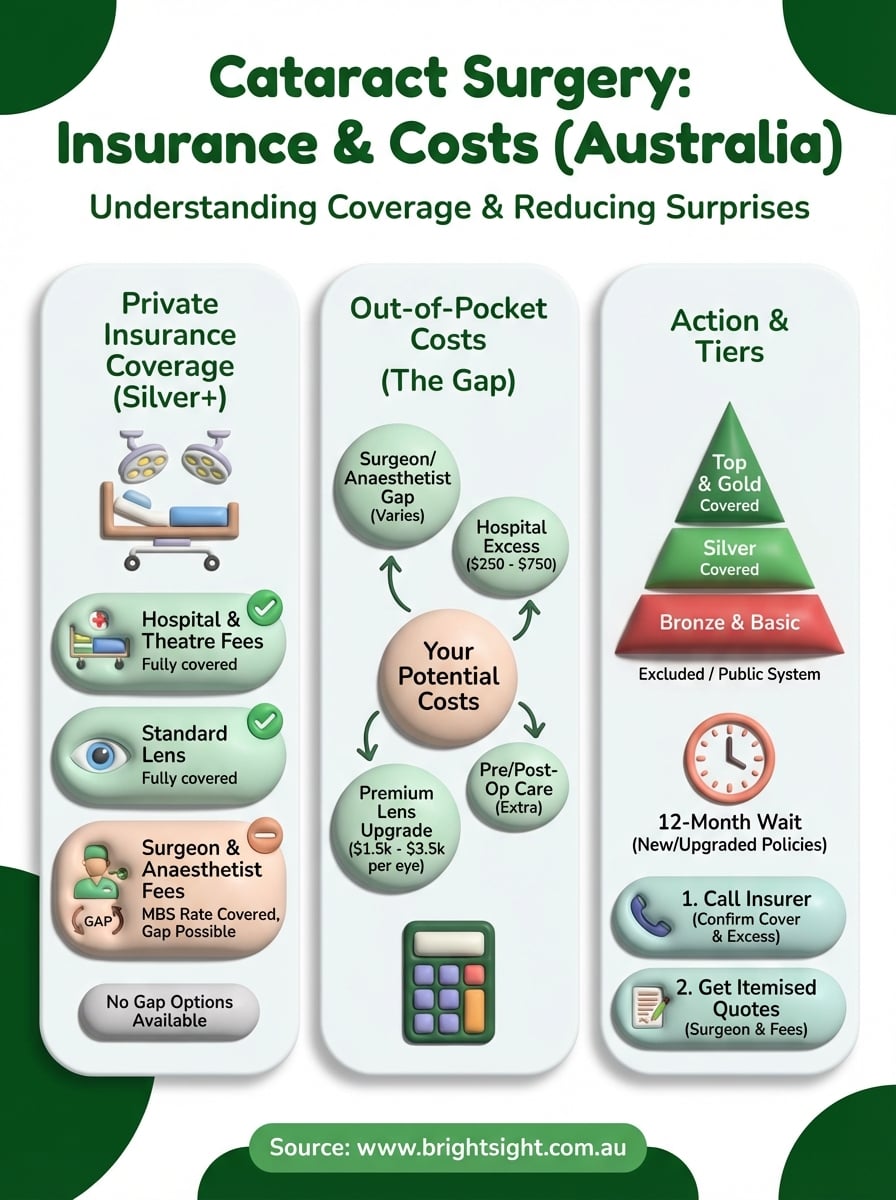 cataract surgery medical insurance infographic