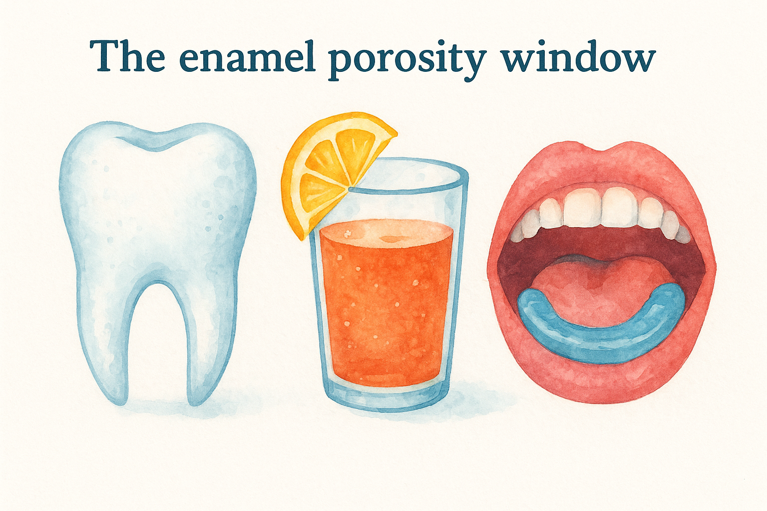 The enamel porosity window