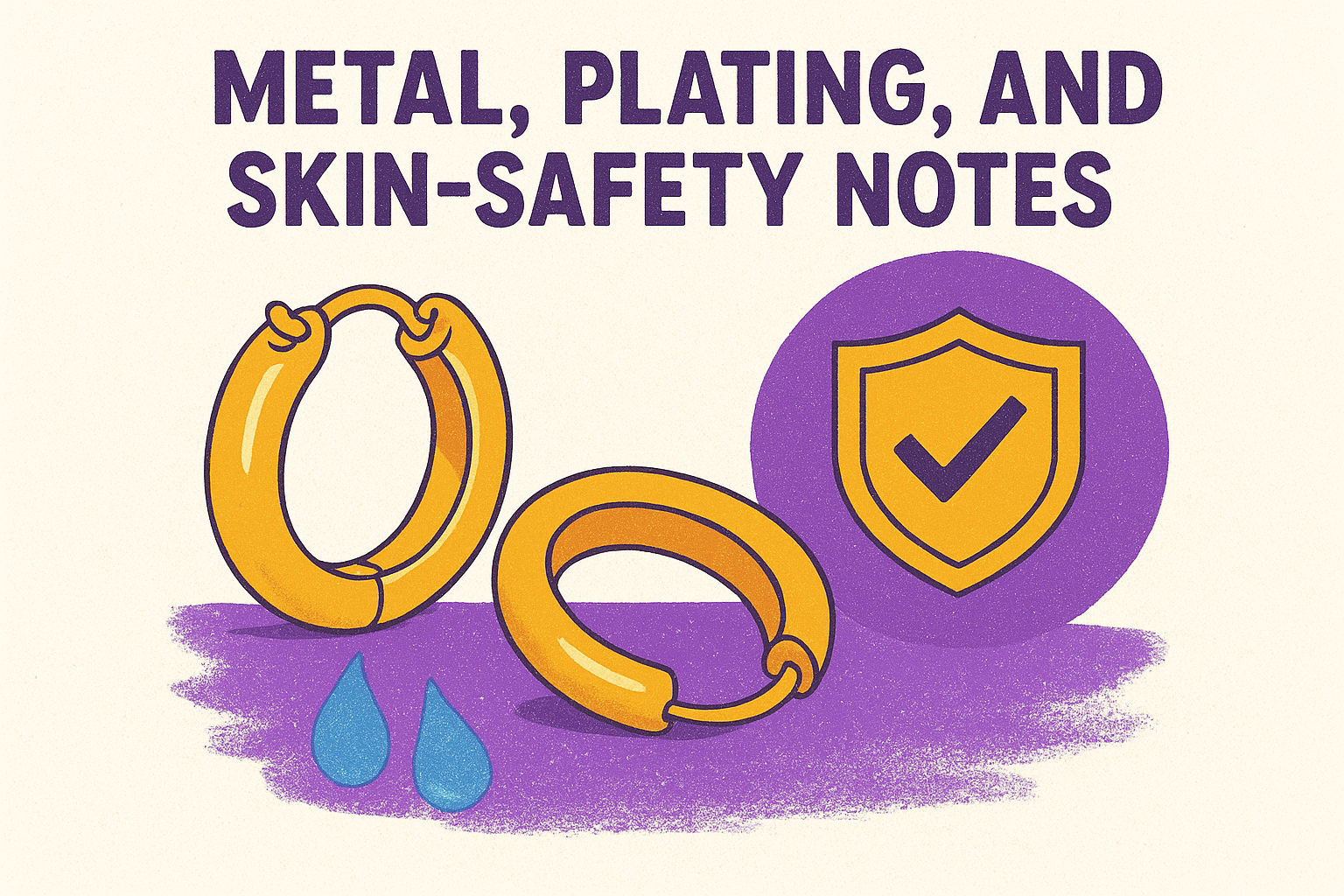 Metal, plating, and skin-safety notes
