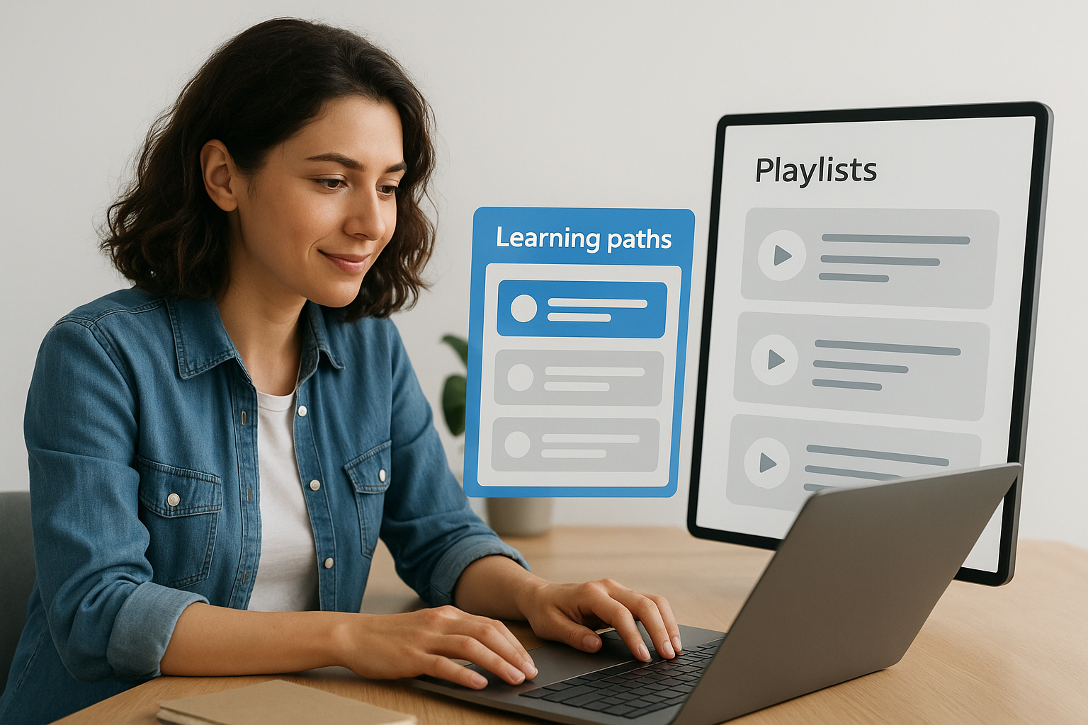 Learning paths and playlists