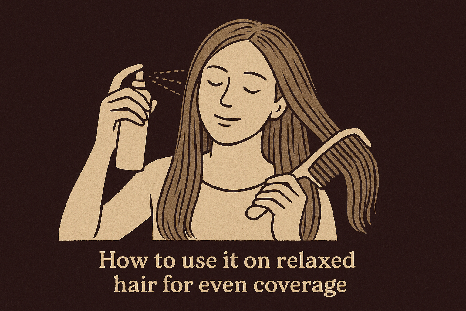 How to use it on relaxed hair for even coverage