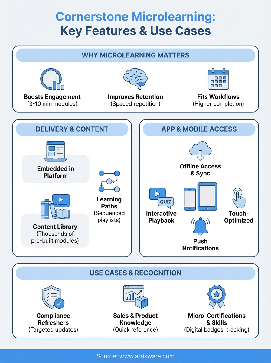 cornerstone microlearning infographic