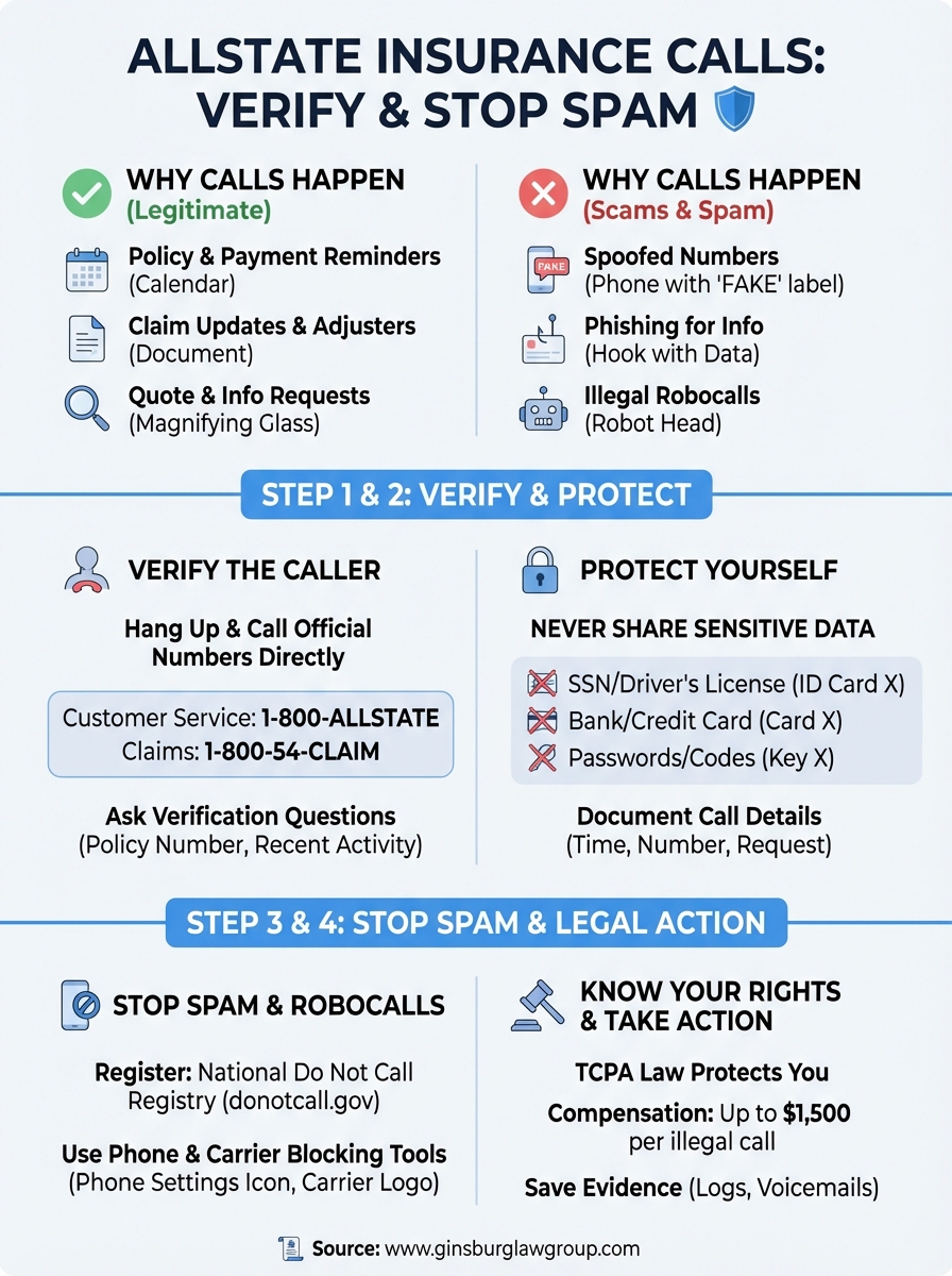 allstate insurance calls infographic