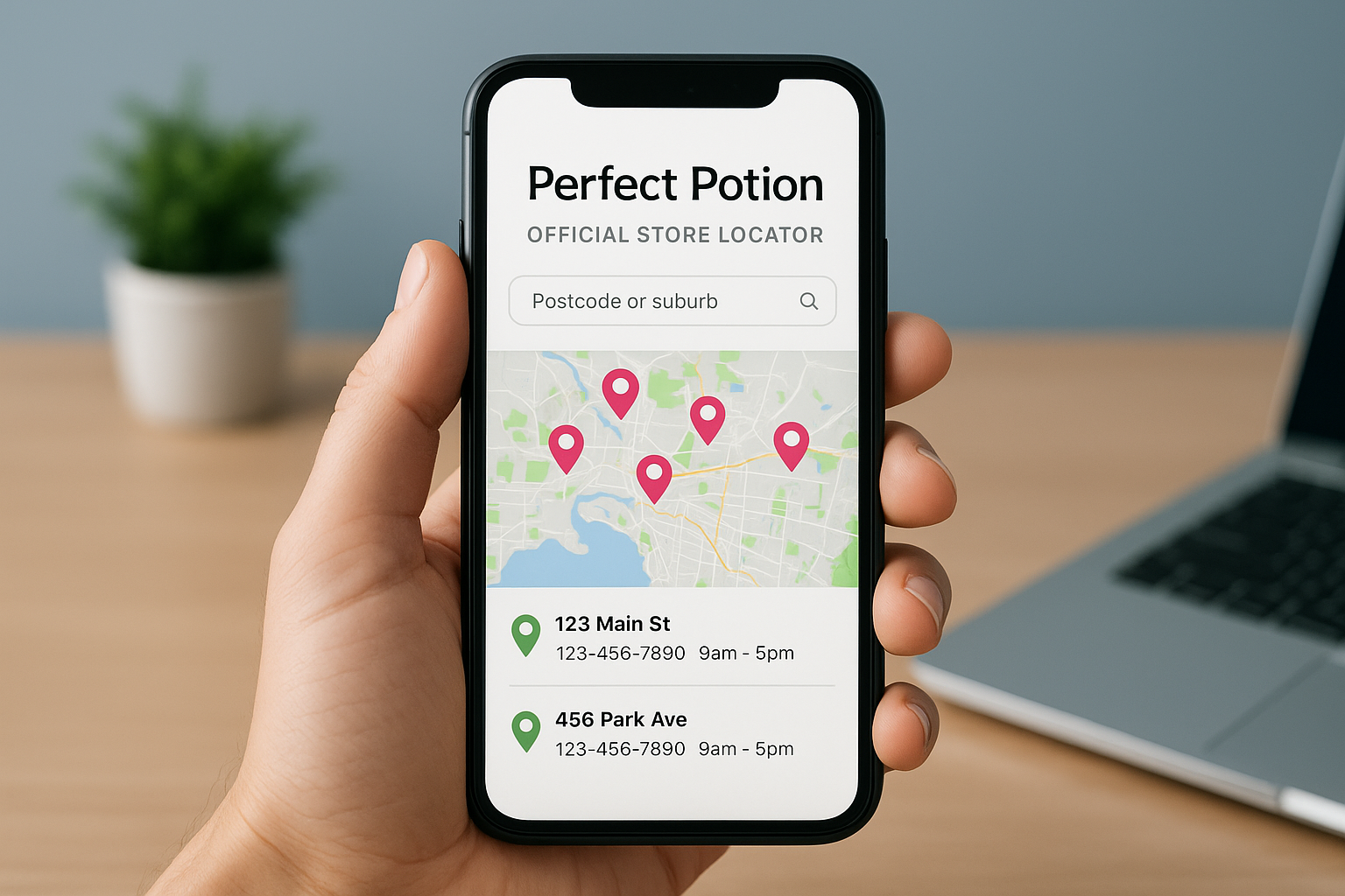 1. Perfect Potion official store locations page