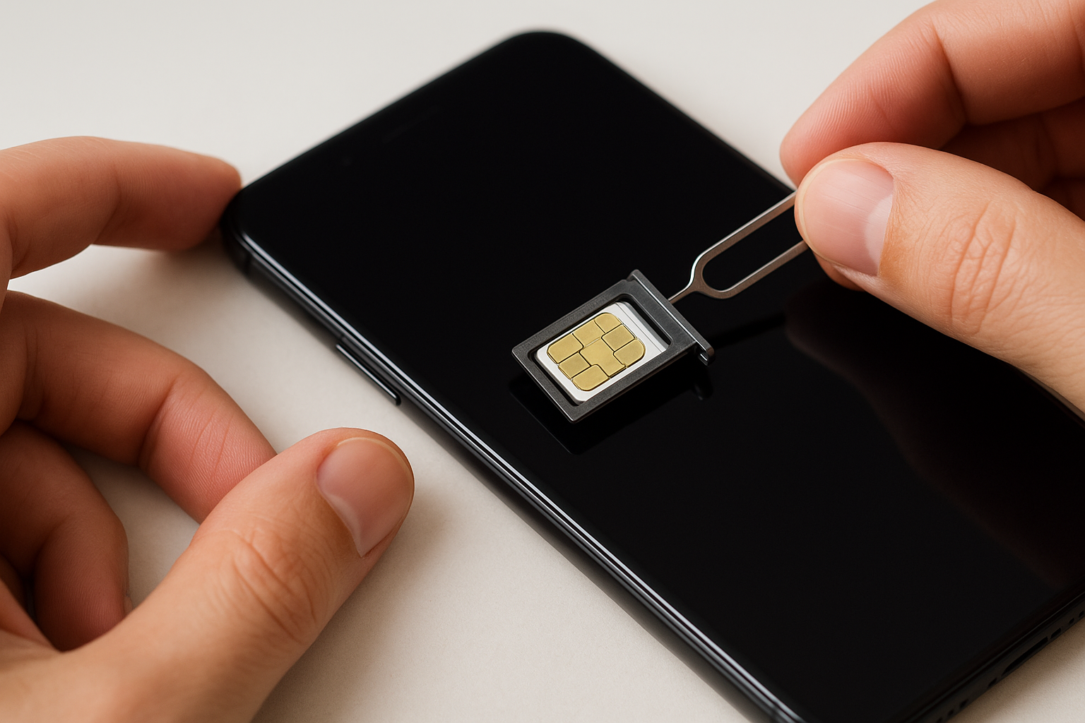 Remove and examine the SIM tray