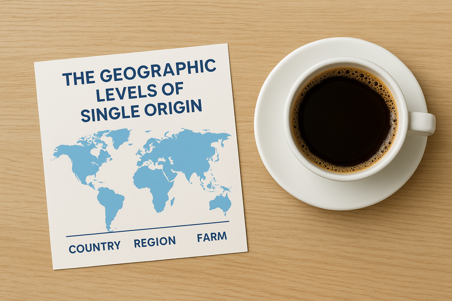 The geographic levels of single origin