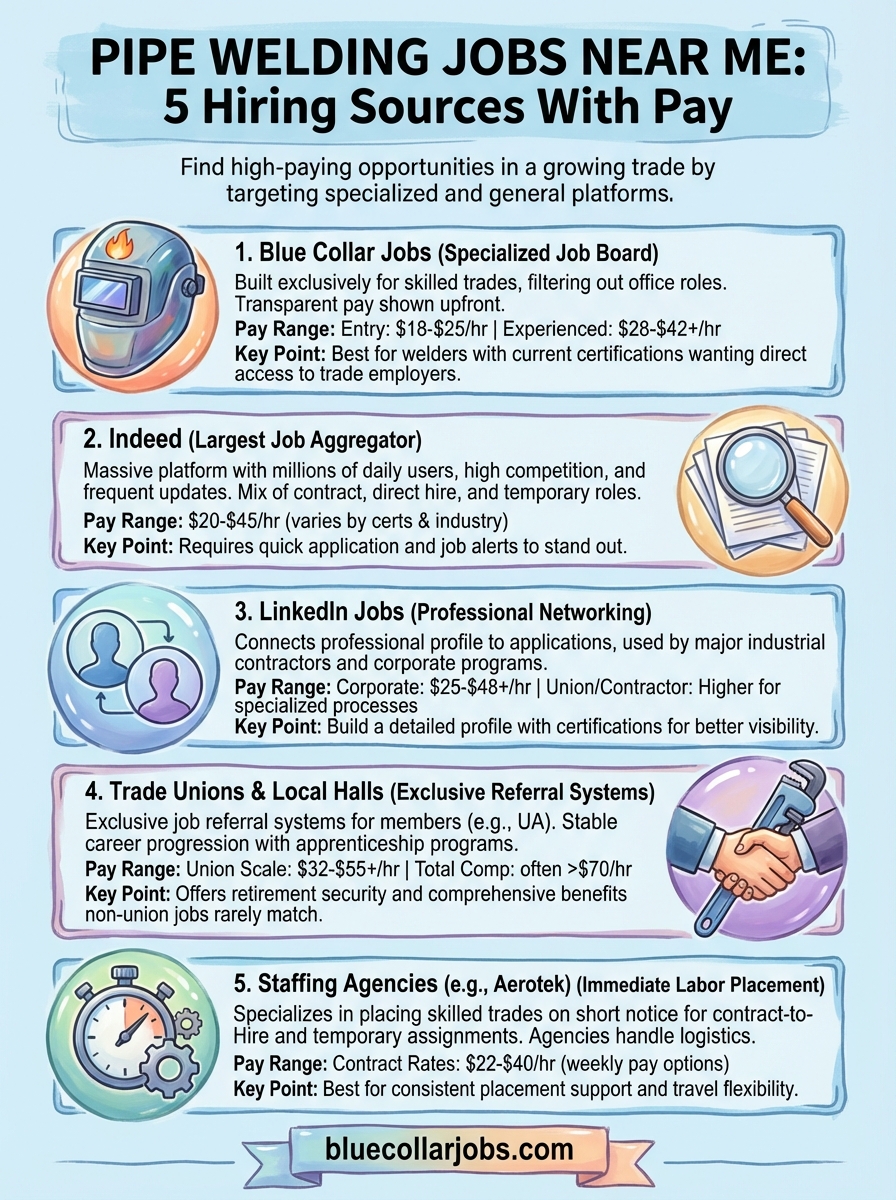 pipe welding jobs near me infographic