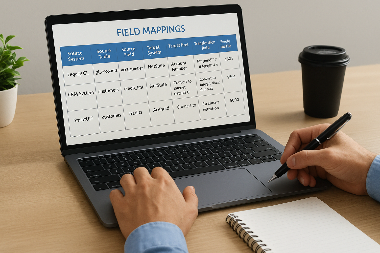 Create detailed field mappings