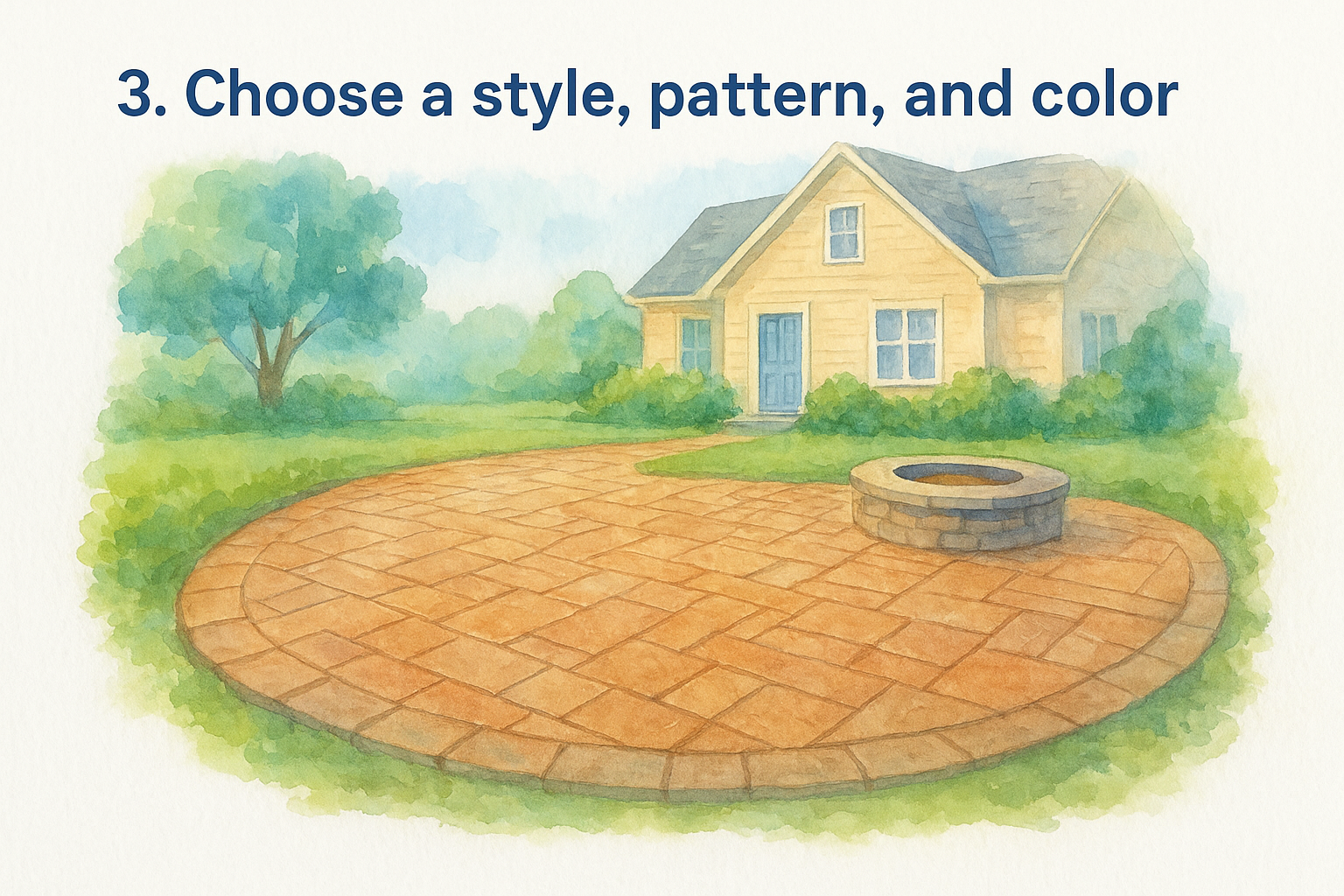 3. Choose a style, pattern, and color plan